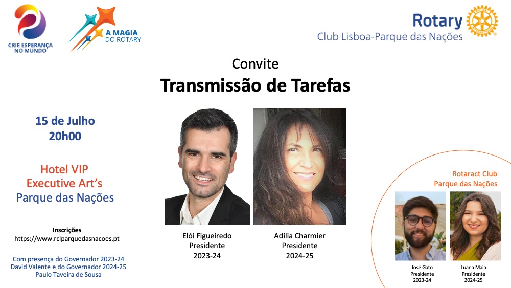 Convite Rotary e Rotaract